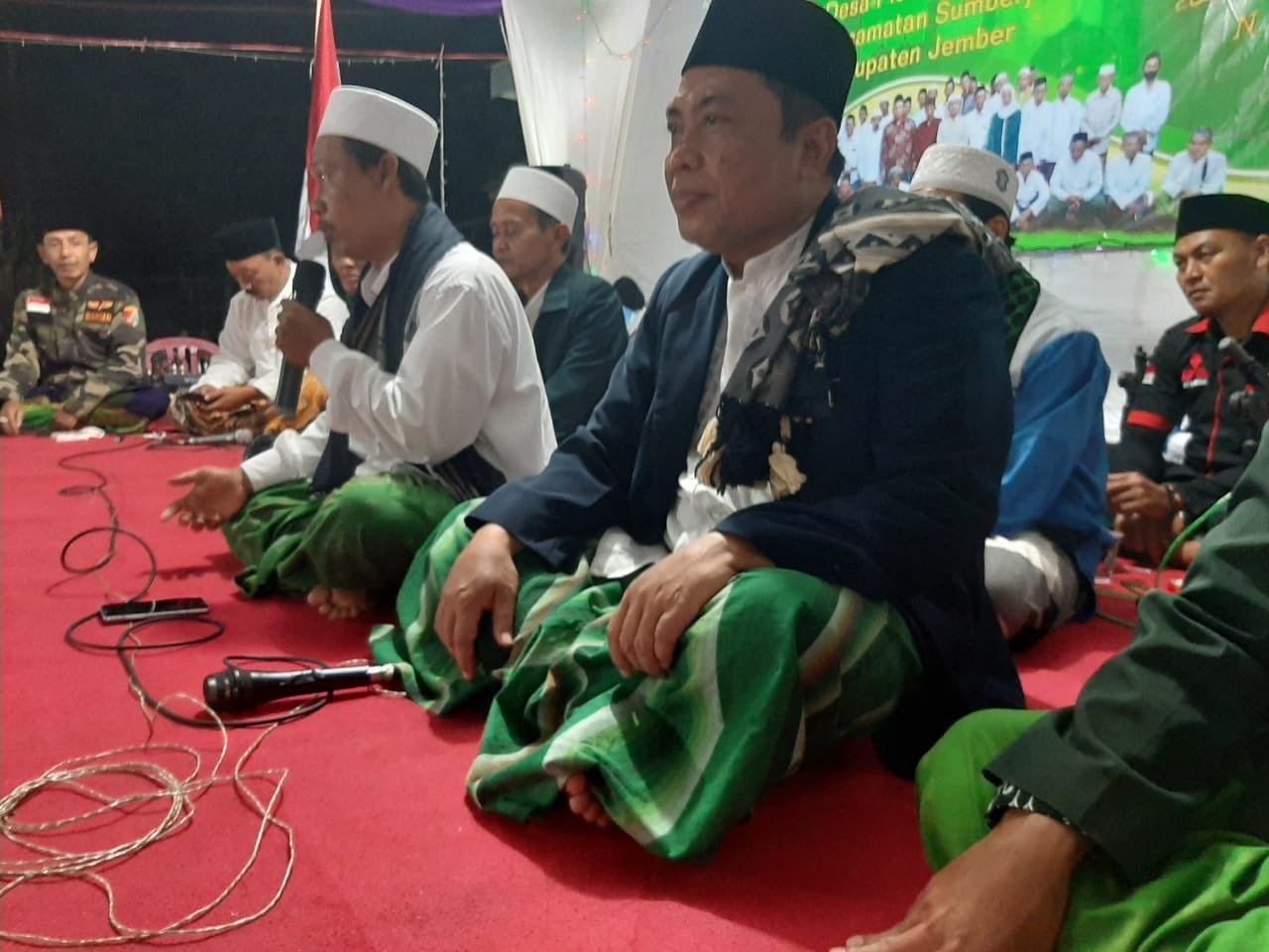H Ahmad/MWC NU Sumberjambe: Sholawatan warga Nahdliyyin di Ranting NU Desa Plerean Sumberjambe, Jumat (18/09/2020)