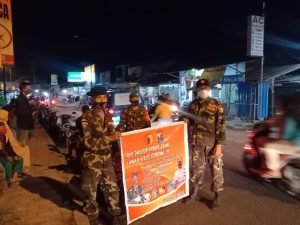Banser Semboro Turunkan Puluhan Personil Amankan Malam Takbir Idul Fitri 1442 H
