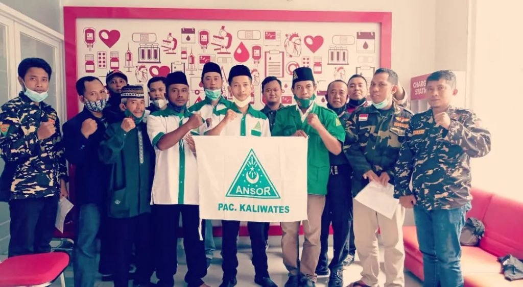 Menuju Muktamar NU ke-34 di Lampung, Ansor Kaliwates Kirimkan Doa dan Gelar Donor Darah