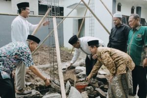 Peletakan Batu Pertama Dan Pemasangan Tiang Pancang Pembangunan Gedung Lembaga PCNU Jember