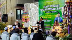 (Foto Mochammad Zaka Ardiansyah. Suasana Pengajian Peringatan Maulid Nabi Muhammad 2025 di Masjid Baitul Iman Perumahan Bumi Mangli Permai, Jumat, 5 September 2025.)