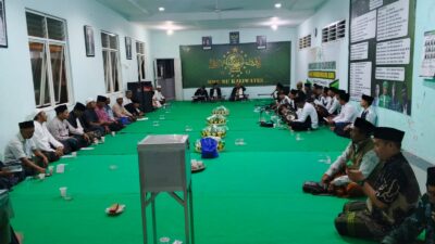 Guyuran Hujan Tak Surutkan Semangat, MWCNU Kaliwates Gelar Lailatul Ijtima’ dan Halal Bihalal