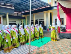 Muslimat NU Sumberbaru Gelar Triwulan dan Halal Bihalal