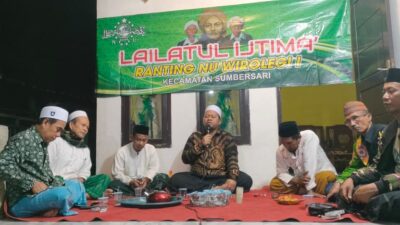Lailatul Ijtima’ dan Halal Bihalal, NU Wirolegi 01 Perkuat Sanad Keilmuan