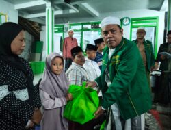 Ngaji Aswaja Warnai Lailatul Ijtima’ dan Bakti Sosial Ranting NU Gelang 02